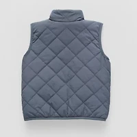 Okie Dokie Reversible Sherpa Boys Midweight Quilted Vest