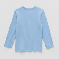 Okie Dokie Toddler & Little Boys Crew Neck Long Sleeve Regular Fit Graphic T-Shirt