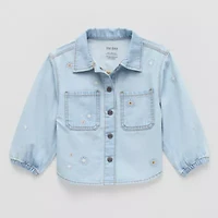 Okie Dokie Girls Denim Heavyweight Shirt Jacket