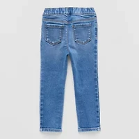 Okie Dokie Toddler & Little Girls Adjustable Waist Stretch Fabric Jegging