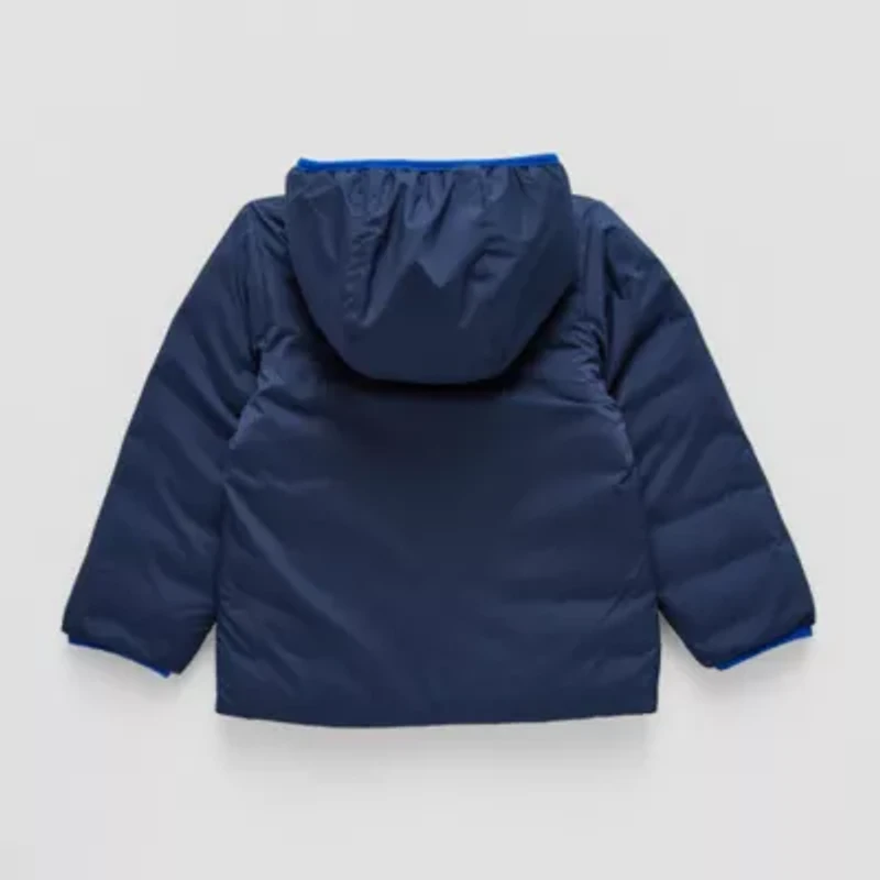 Okie Dokie Reversible Boys Water Resistant Midweight Puffer Jacket