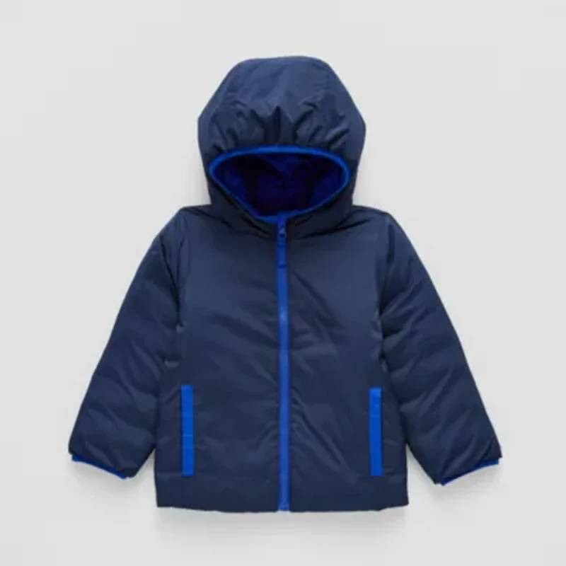 Okie Dokie Reversible Boys Water Resistant Midweight Puffer Jacket