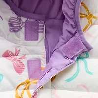 Okie Dokie Toddler Girls Adaptive Water Resistant Easy-on + Easy-off Midweight Puffer Jacket