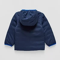 Okie Dokie Toddler Boys Adaptive Water Resistant Easy-on + Easy-off Midweight Puffer Jacket