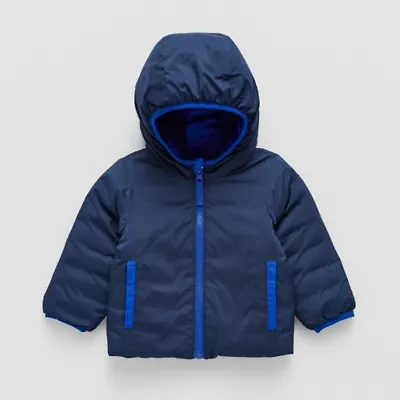Okie Dokie Reversible Boys Water Resistant Midweight Puffer Jacket