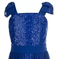 Speechless Big Kid Girls Short Sleeve Cap Maxi Dress