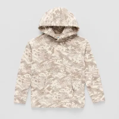 Thereabouts Little & Big Kid Boys Easy-on + Easy-off Hidden Access Opening Long Sleeve Adaptive Fleece Hoodie