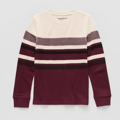 Thereabouts Little & Big Kid Boys Crew Neck Long Sleeve Regular Fit Thermal Top