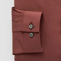 J. Ferrar Ultra Comfort Mens Regular Fit Stretch Fabric Wrinkle Free Long Sleeve Dress Shirt