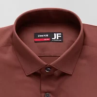 J. Ferrar Ultra Comfort Mens Regular Fit Stretch Fabric Wrinkle Free Long Sleeve Dress Shirt