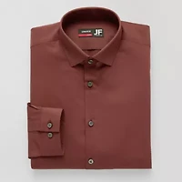 J. Ferrar Ultra Comfort Mens Regular Fit Stretch Fabric Wrinkle Free Long Sleeve Dress Shirt