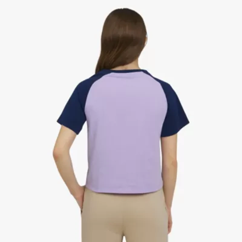 Champion Big Kid Girls Crew Neck Short Sleeve Loose Fit Graphic T-Shirt