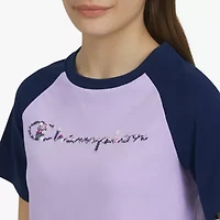 Champion Big Kid Girls Crew Neck Short Sleeve Loose Fit Graphic T-Shirt
