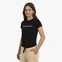 Champion Big Kid Girls Crew Neck Short Sleeve Regular Fit Graphic T-Shirt