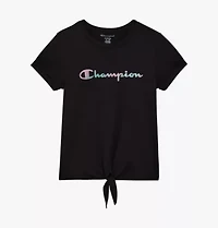 Champion Big Kid Girls Crew Neck Short Sleeve Regular Fit Graphic T-Shirt