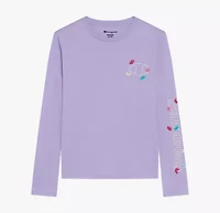 Champion Big Kid Girls Crew Neck Long Sleeve Active T-Shirt