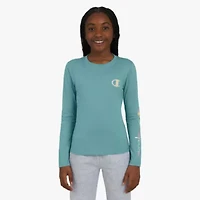 Champion Big Kid Girls Crew Neck Long Sleeve T-Shirt