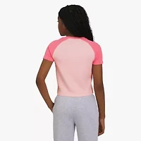 Champion Big Kid Girls Crew Neck Short Sleeve Slim Fit Graphic T-Shirt