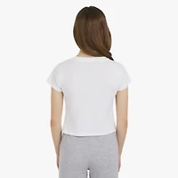 Champion Big Kid Girls Crew Neck Short Sleeve Slim Fit Graphic T-Shirt