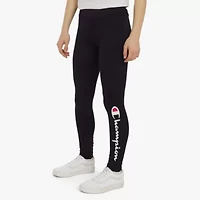 Champion Big Kid Girls Mid Rise Active Full Length Leggings