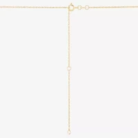Womens 1/10 CT. T.W. Natural White Diamond 14K Gold Over Silver Oval 20 Inch Pendant Necklace