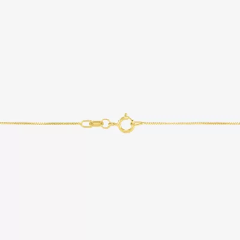 Womens 1/2 CT. T.W. Lab Grown White Diamond 10K Gold 18 Inch Pendant Necklace