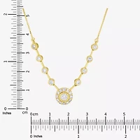 Womens 1/2 CT. T.W. Lab Grown White Diamond 10K Gold 18 Inch Pendant Necklace