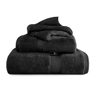 SUPERIOR® Madeline Collection | Plush Egyptian Cotton 3-pc. Quick Dry Solid Bath Towel Set