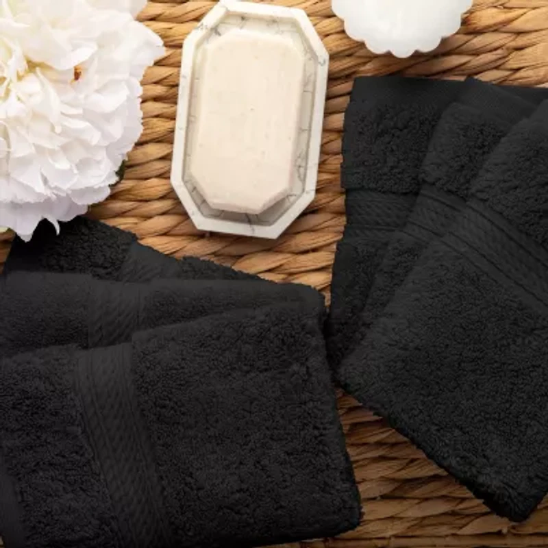 SUPERIOR® Madeline Collection | Plush Egyptian Cotton 6-pc. Quick Dry Washcloth