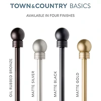 Town And Country Modern Sphere 1 Adjustable Curtain Rod