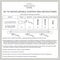 Exclusive Home Curtains Ogee/Topper Double Curtain Rod
