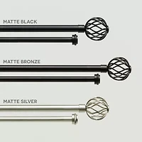 Exclusive Home Curtains Ogee/Topper Double Curtain Rod