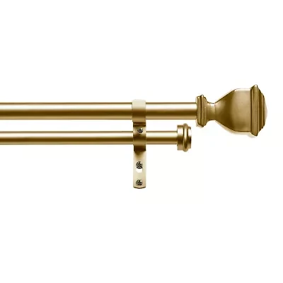 Exclusive Home Curtains Napoleon/Topper Double Curtain Rod
