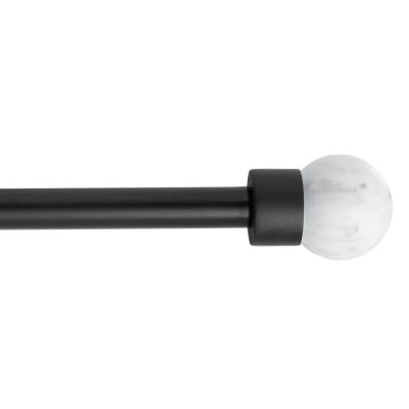 Town And Country Marbled Sphere 1 Adjustable Curtain Rod