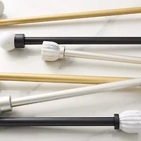 Town And Country Marbled Sphere 1 Adjustable Curtain Rod