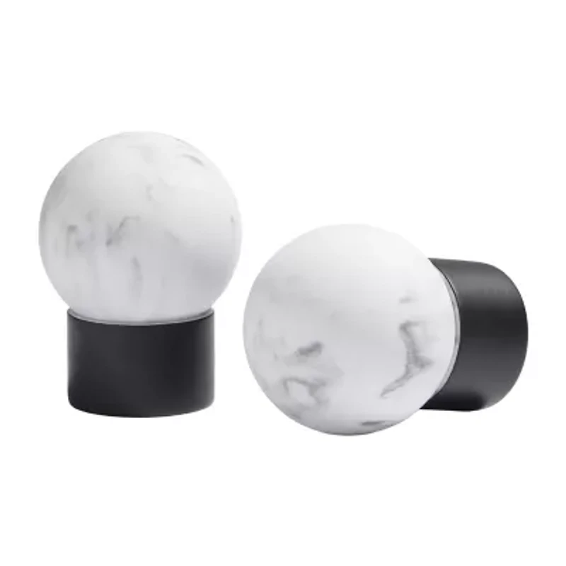 Town And Country Marbled Sphere 1 Adjustable Curtain Rod