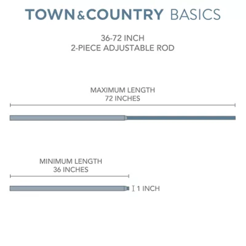 Town And Country Modern Sphere 1 Adjustable Curtain Rod