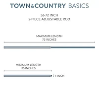 Town And Country Modern Sphere 1 Adjustable Curtain Rod