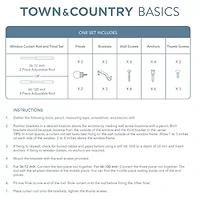 Town And Country Modern Sphere 1 Adjustable Curtain Rod