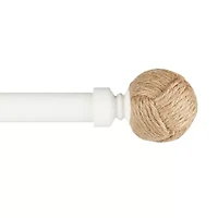 Exclusive Home Curtains Rope Knots 1 IN Adjustable Curtain Rod