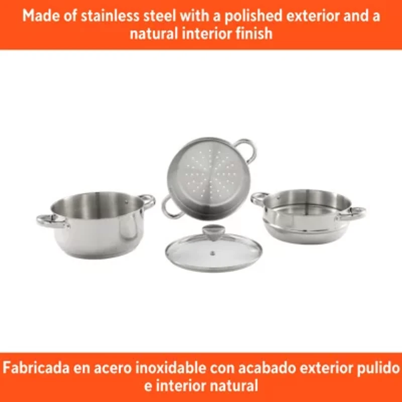 IMUSA Stainless Steel 3 Qt Double Boiler