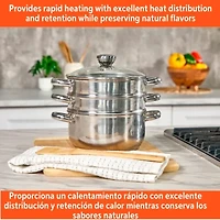 IMUSA Stainless Steel 3 Qt Double Boiler