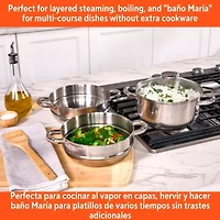 IMUSA Stainless Steel 3 Qt Double Boiler