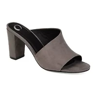 Journee Collection Womens Allea Slip-on Open Toe Mules