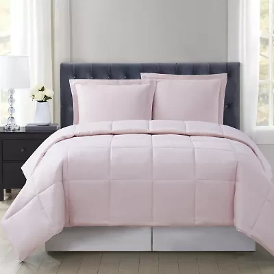 Truly Soft Everyday Reversible Midweight Hypoallergenic Comforter Set