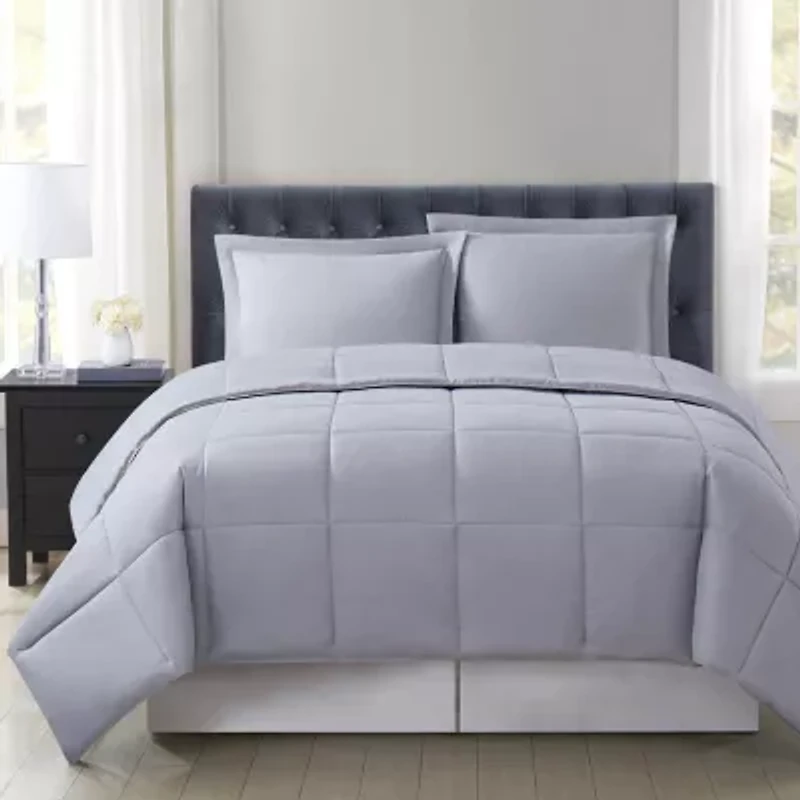 Truly Soft Everyday Reversible Midweight Hypoallergenic Comforter Set