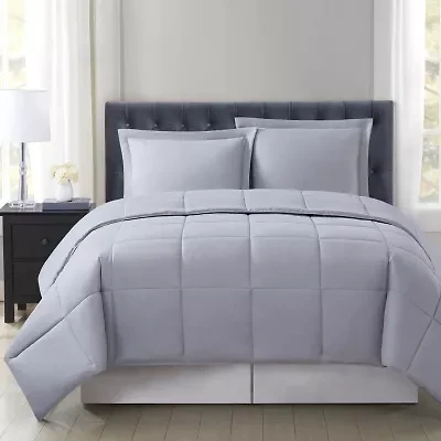 Truly Soft Everyday Reversible Midweight Hypoallergenic Comforter Set