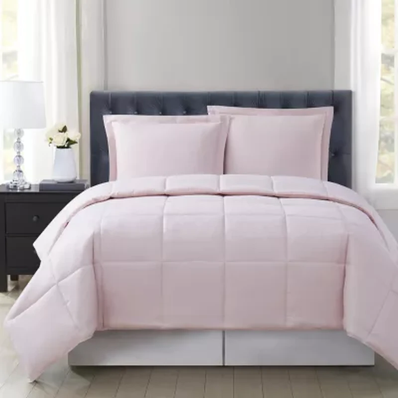 Truly Soft Everyday Reversible Midweight Hypoallergenic Comforter Set