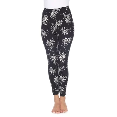 White Mark Womens Mid Rise 26" Full Length Leggings