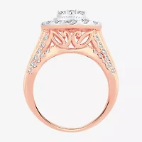 (H-I / SI1-SI2) Womens 2 CT. T.W. Lab Grown White Diamond 10K Gold Pear Engagement Ring
